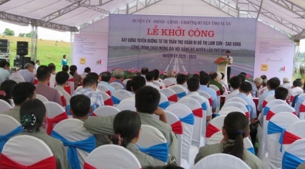 Thanh Hóa: Khởi công tuyến đường từ thị trấn Thọ Xuân đi đô thị Lam Sơn - Sao Vàng