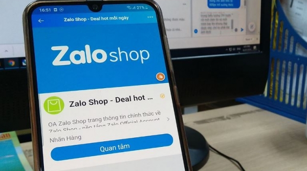 'Sàn thương mại điện tử' Zalo Shop chưa được cấp phép