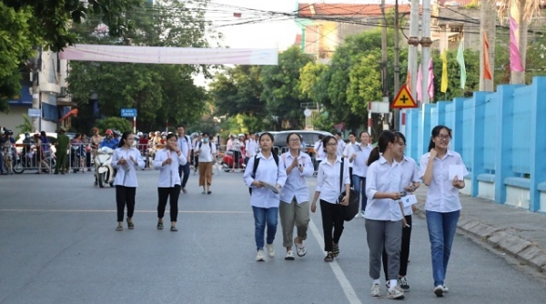 Ngày đầu tiên kỳ thi tuyển sinh vào lớp 10 THPT tại Ninh Bình: Không có thí sinh nào vi phạm quy chế thi bị đình chỉ