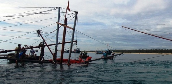 Đã xác định tàu hàng Vinacomin Hà Nội đâm chìm tàu cá ngư dân ở Quảng Nam