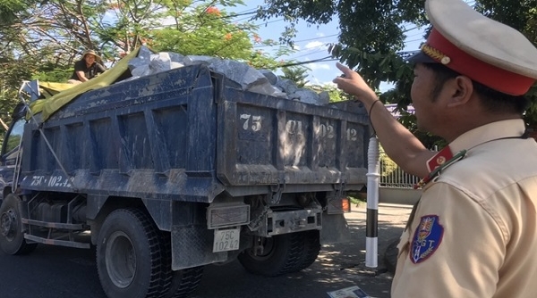 Công an tỉnh Thừa Thiên Huế xử lý gần 8.000 phương tiện xe tải, xe ben vi phạm Luật Giao thông đường bộ