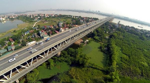 Phương án phân luồng giao thông phục vụ thi công sửa mặt cầu Thăng Long