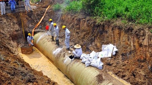 Lại vỡ đường ống nước, công ty nước sạch sông Đà tạm ngừng cấp nước