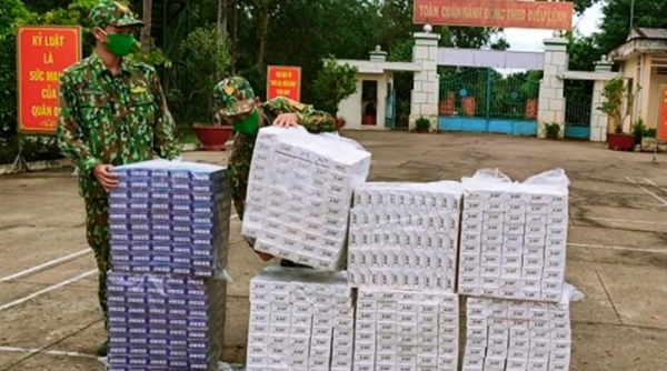 Bộ đội biên phòng Long An: Liên tiếp bắt giữ vận chuyển thuốc lá lậu, thu gần 5.000 gói