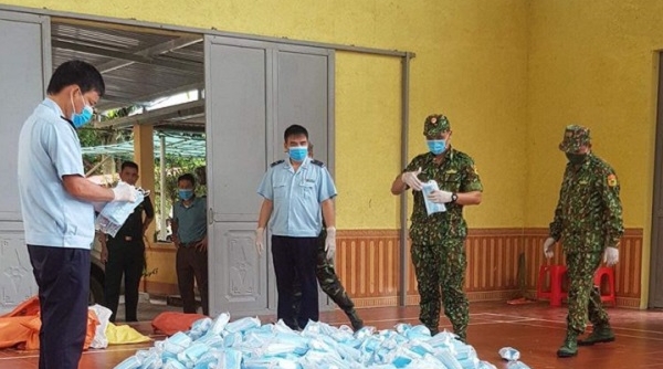 Biên phòng Bình Nghi (Lạng Sơn): Bắt giữ 22.000 khẩu trang không rõ nguồn gốc