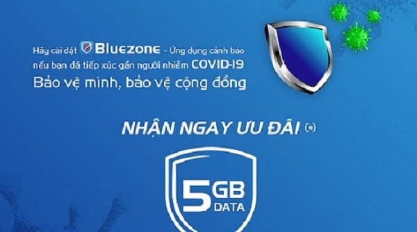 Chung tay đẩy lùi Covid - MobiFone tặng 5GB miễn phí khi cài đặt ứng dụng Bluezone