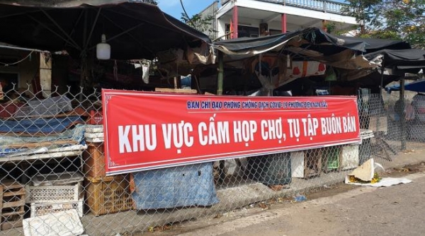 Quảng Nam: Phong tỏa khu chợ liên quan tới bệnh nhân 905