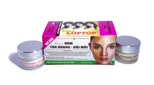 Đà Nẵng: Thu hồi lô mỹ phẩm Cream LOPTOP vì chứa thành phần cấm