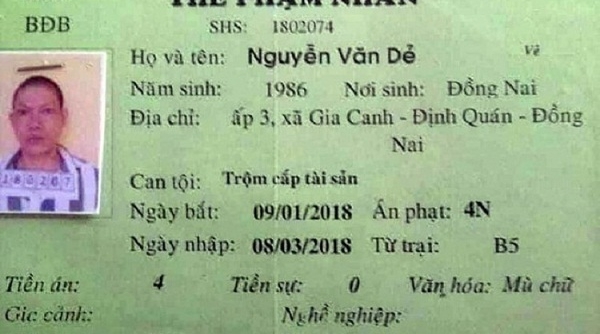 Truy tìm phạm nhân trại Z30D bỏ trốn lúc điều trị ở Bệnh viện Đa khoa Bình Thuận