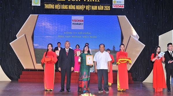 Vedan Việt Nam lần thứ 5 liên tiếp được tôn vinh “Thương hiệu vàng nông nghiệp Việt Nam”