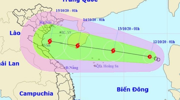 Áp thấp nhiệt đới hướng vào miền Trung, khả năng mạnh lên thành bão số 7