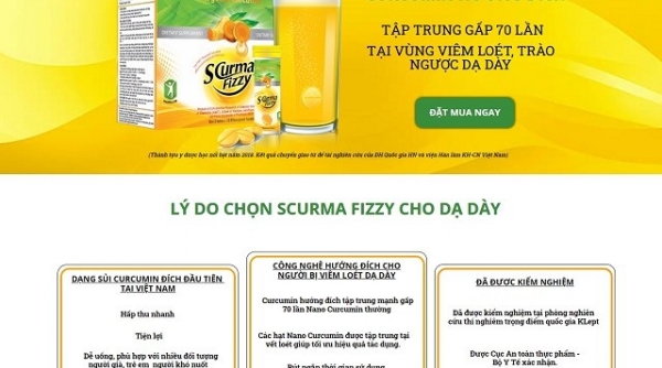 Vụ Scurma Fizzy quảng cáo “thổi phồng” công dụng: Cục An toàn thực phẩm “né" thông tin báo chí?