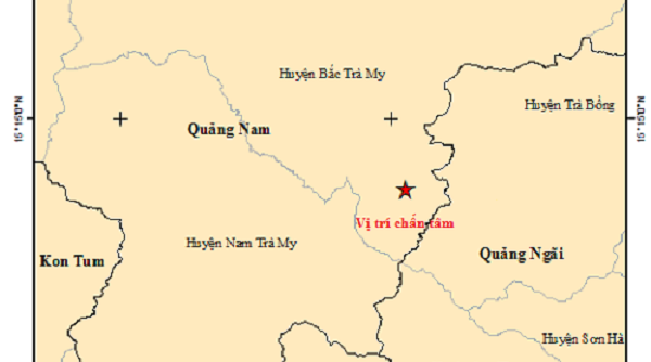 Động đất 3.0 độ richter ở gần thủy điện Sông Tranh 2 (Quảng Nam)