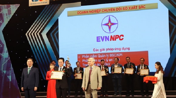 Ba sản phẩm của EVNNPC được vinh danh tại Lễ trao giải thưởng Chuyển đổi số Việt Nam