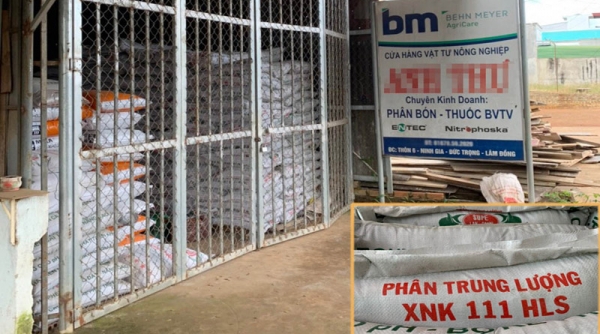 Bắt giữ 40 tấn phân bón không được công nhận lưu hành tại Việt Nam
