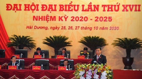 Khai mạc Đại hội đại biểu Đảng bộ tỉnh Hải Dương khóa XVII nhiệm kỳ 2020-2025