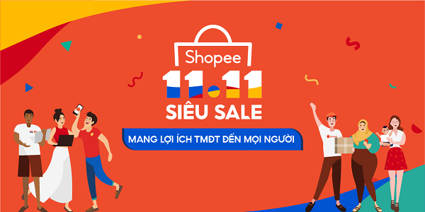 Shopee khởi động sự kiện 11.11 Siêu Sale - mang lợi ích thương mại điện tử đến tất cả người dùng