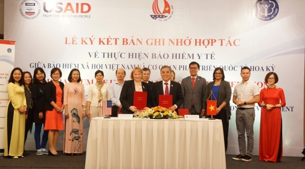BHXH Việt Nam và USAID ký Bản ghi nhớ hợp tác hỗ trợ thực hiện chính sách bảo hiểm y tế