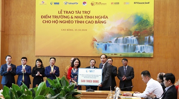 VNI ủng hộ 500 triệu đồng xây điểm trường và nhà tình nghĩa cho người nghèo tỉnh Cao Bằng