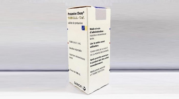 Cục Quản lý Dược: Thu hồi các lô thuốc Protamine Choay 1000 U.A.H/ml không đạt chất lượng