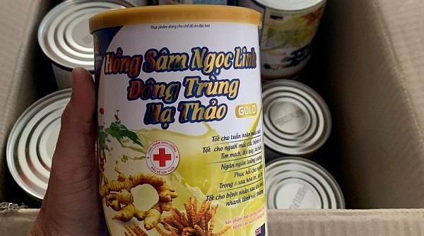 TPCN nhãn hiệu Hồng Sâm Ngọc Linh Đông Trùng Hạ Thảo bị bắt khi đang giới thiệu sản phẩm tại một buổi Hội thảo