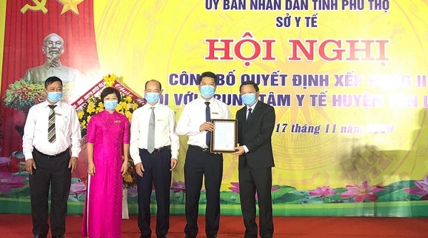 Phú Thọ: Công bố xếp hạng Trung tâm y tế huyện Yên Lập