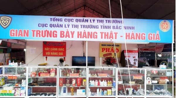 Cục QLTT Bắc Ninh: Tổ chức gian trưng bày phân biệt hàng thật, hàng giả