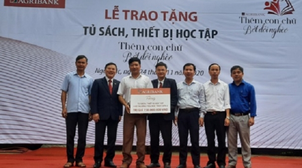 Agribank Thanh Hóa triển khai chương trình “Thêm con chữ, bớt đói nghèo"