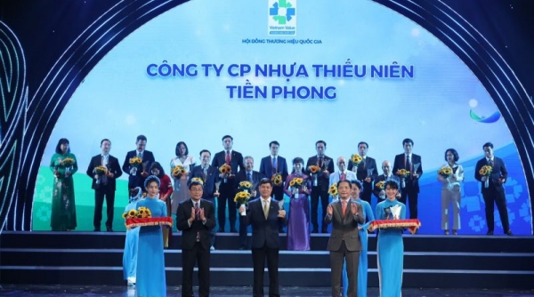 Nhựa thiếu niên Tiền Phong đạt danh hiệu Thương hiệu quốc gia lần 3 liên tiếp