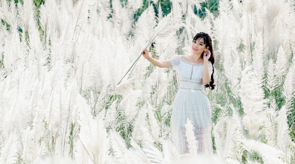 Giới trẻ theo trend, chụp ảnh với cánh đồng lau trắng, lãng mạn giữa thủ đô