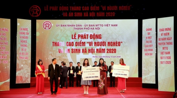 Tập đoàn BRG, Công ty Liên doanh TP thông minh Bắc Hà Nội đóng góp 1 tỷ đồng hưởng ứng Cuộc vận động Vì người nghèo