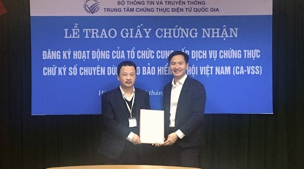 Bảo hiểm Xã hội Việt Nam chính thức cung cấp dịch vụ chứng thực chữ ký số chuyên dùng