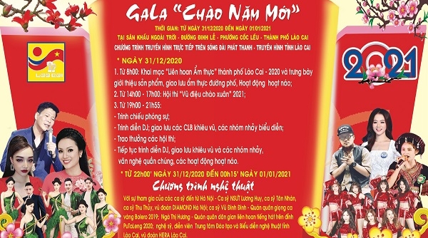 Thành phố Lào Cai tổ chức chương trình Gala “Chào năm mới”