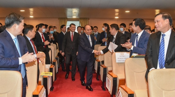 Thủ tướng Nguyễn Xuân Phúc dự Hội nghị triển khai nhiệm vụ ngân hàng năm 2021