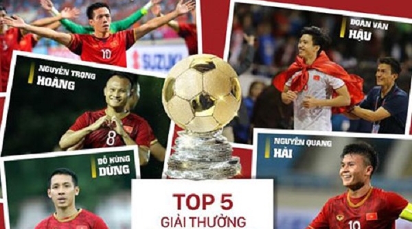 Top 5 đề cử Quả bóng Vàng Việt Nam