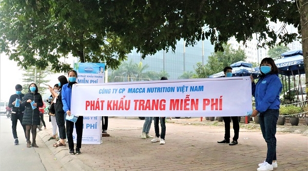 Trước cơn sốt khẩu trang phòng, chống dịch Corona: Macca Nutrition Việt Nam phát 10.000 chiếc khẩu trang miễn phí