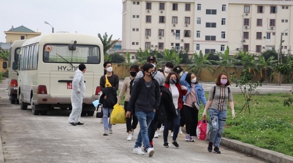 Ninh Bình đón và cách ly gần 100 người trở về từ Hàn Quốc