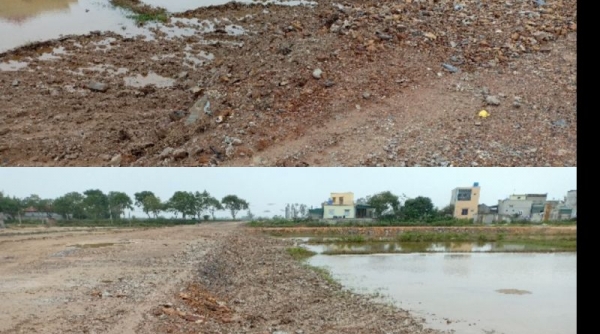 Vụ dùng rác thải xây dựng để san lấp mặt bằng dự án tại Thanh Hóa: Chủ đầu tư, nhà thầu đã khắc phục sự cố
