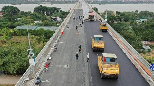 Cầu Thăng Long chính thức thông xe vào 7h ngày 7/1