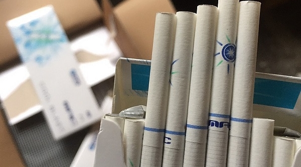 Hải Phòng: Thu giữ gần 50.000 bao thuốc lá nhập lậu ngụy trang trong container than củi