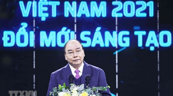 Thủ tướng Nguyễn Xuân Phúc dự lễ khởi công Trung tâm Đổi mới sáng tạo quốc gia