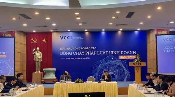 VCCI công bố báo cáo “Dòng chảy pháp luật kinh doanh Việt Nam năm 2020"