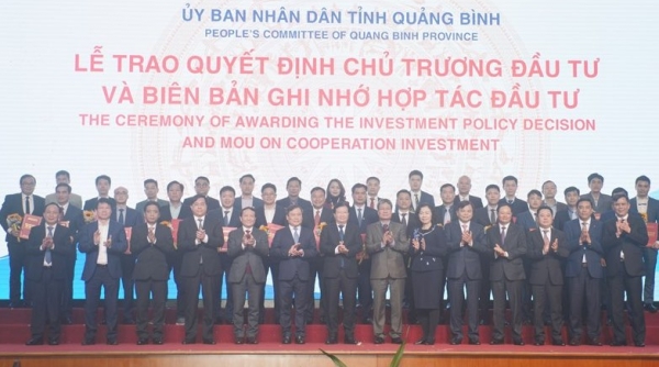 Xúc tiến đầu tư vào Quảng Bình: Mời gọi đầu tư hơn 92.000 tỷ đồng