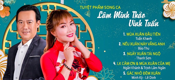 Doanh nhân Vinh Tuấn kết hợp nữ Ca sĩ Lâm Minh Thảo ra mắt album “Nâng chén tình Xuân”