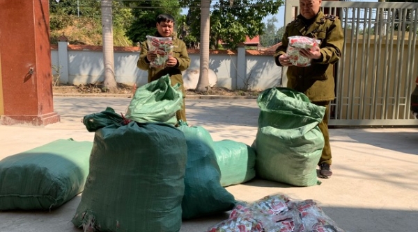 Quản lý thị trường Lạng Sơn phát hiện, thu giữ 9.000 chiếc chân gà nhập lậu