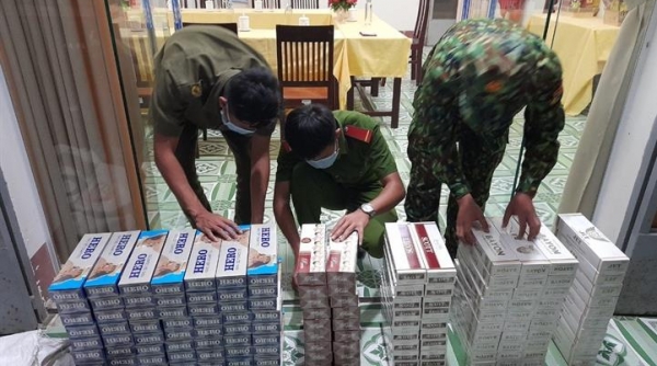 BĐBP An Giang thu giữ 1.500 gói thuốc lá nhập lậu