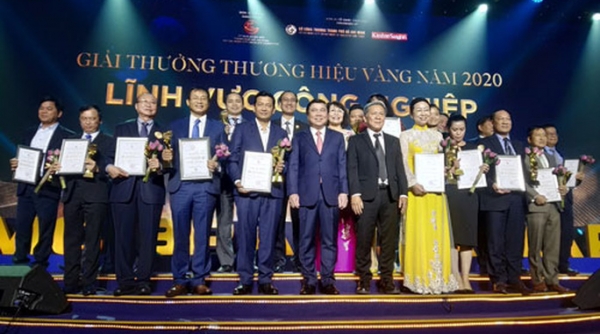 Tổ chức lễ trao giải thưởng Thương hiệu Vàng TPHCM năm 2020