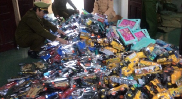 Hơn 530 sản phẩm đồ chơi trẻ em có dấu hiệu nhập lậu vừa bị phát hiện tại Nghệ An