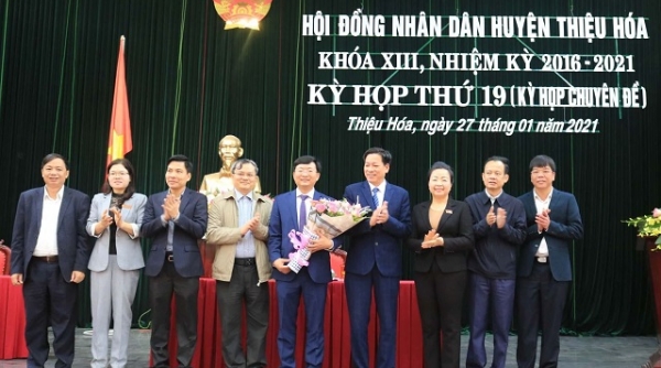Thanh Hóa: Ông Nguyễn Thế Anh được bầu giữ chức Chủ tịch UBND huyện Thiệu Hóa