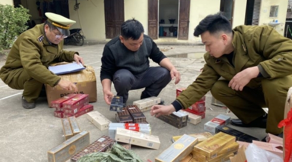 Lạng Sơn: Thu giữ lượng lớn thuốc lá điếu, chè Phổ Nhĩ Quýt